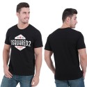 European and American spring and summer new 2021 cross border supply DSQ men's Casual Short Sleeve T-Shirt round neck cotton men's sports vest 