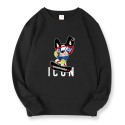 Dsq2021 cotton thin round neck men's sweater long sleeve fashion brand loose youth large sports casual top