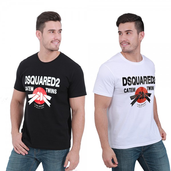 Cross border supply new men's short sleeve round neck T-shirt in 2021