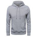 Retro Avocado Green monochrome Pullover Top hooded loose men's sweater fashion can be customized leisure blank sweater