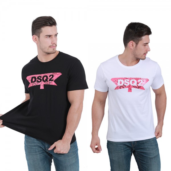 Manufacturer wholesale new men's T-shirt spring and summer casual men's cotton letter printed round neck summer jacket short sleeve
