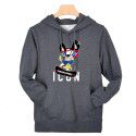 New spring and summer men's cotton sweater men's and women's lovers leisure sportswear hooded top cross border manufacturers wholesale