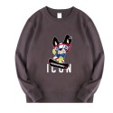 Dsq2021 cotton thin round neck men's sweater long sleeve fashion brand loose youth large sports casual top