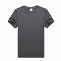 T-shirt spring and summer young men's simple sweat absorbing cotton round neck Pullover loose short sleeve solid color Polo casual T-shirt