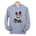Dsq2021 cotton thin round neck men's sweater long sleeve fashion brand loose youth large sports casual top