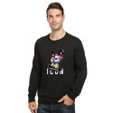 Dsq2021 cotton thin round neck men's sweater long sleeve fashion brand loose youth large sports casual top