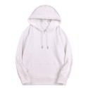 European and American leisure Hooded Sweater cotton men's youth fashion brand simple sweater solid color Pullover Top cross border supply