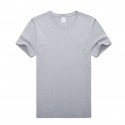 T-shirt spring and summer young men's simple sweat absorbing cotton round neck Pullover loose short sleeve solid color Polo casual T-shirt
