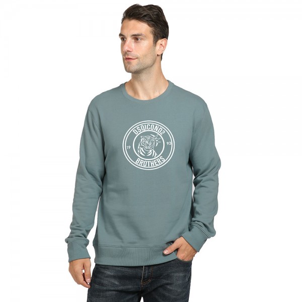 Fashion brand DSQ men's sweater 2021 spring and summer new Korean fashion round neck loose casual sports bottom shirt long sleeve