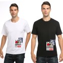 DSQ cotton short sleeve t-shirt men's fashion spring and summer bottom coat sweat absorbing simple men's youth fashion brand cross border distribution