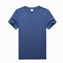 T-shirt spring and summer young men's simple sweat absorbing cotton round neck Pullover loose short sleeve solid color Polo casual T-shirt