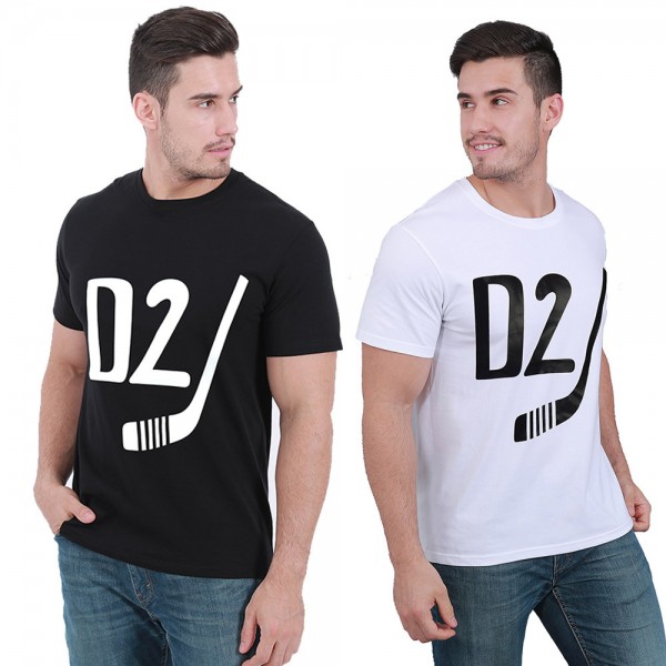 New 2021 cross border supply DSQ summer men's Casual Short Sleeve T-Shirt cotton men's sports vest