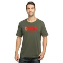 Euro American fashion brand D2 printed men's summer round neck cotton T-shirt DSQ youth half sleeve top bottom shirt
