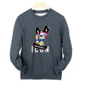Dsq2021 cotton thin round neck men's sweater long sleeve fashion brand loose youth large sports casual top
