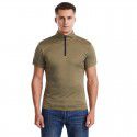 Men's summer 2020 cross border new European and American slim collar cardigan solid color thin Casual Short Sleeve