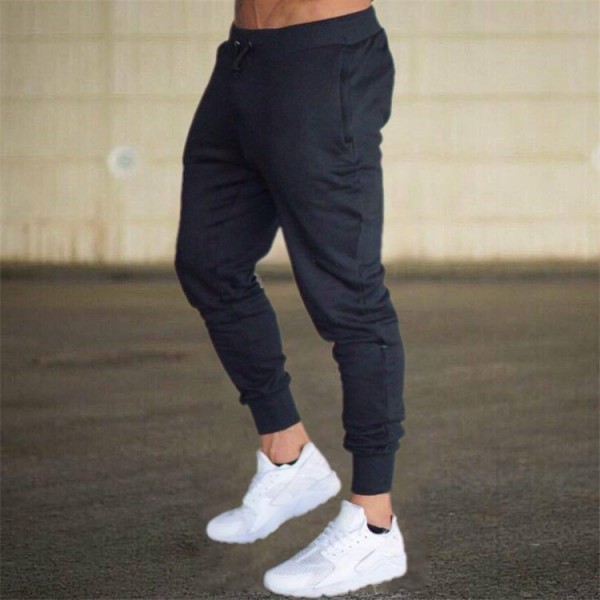 Sports pants men's running pants fitness football training pants European and American slim casual sports pants men's small leg pants