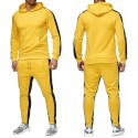 Fast selling eBay men's casual slim hip hop Euro American Hoodie solid color sweatpants suit