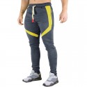2020 winter new color matching Plush warm Leggings men's sports pants fitness casual pants men's sports pants