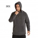 Autumn and winter 2020 new fleece men's foreign trade sweater large size Hoodie outdoor solid color sweater men's wear