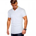 2020 summer new men's business leisure polo shirt solid short sleeve t-shirt men's advertising shirt