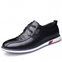 Junster spring new men's single shoes round tie men's shoes fashion casual shoes