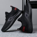 2021 summer new men's shoes flying shoes low top men's running shoes lazy light breathable leisure sports shoes