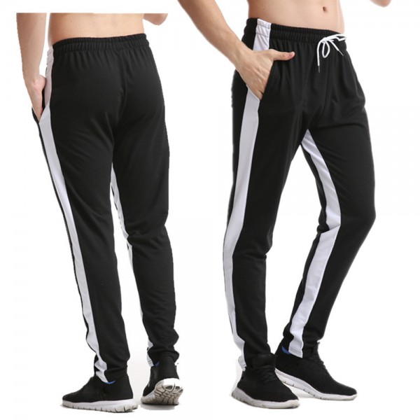 Spring European and American large color matching men's trousers youth student sports pants men's casual pants