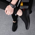 2021 summer new men's shoes flying shoes low top men's running shoes lazy light breathable leisure sports shoes