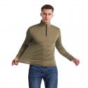 Cross border men's wear spring and autumn new sports breathable men's T-Shirt Large stand collar zipper long sleeve t-shirt men's wear