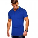 2020 summer new men's business leisure polo shirt solid short sleeve t-shirt men's advertising shirt