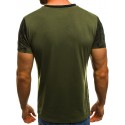 European and American men's fashion sports fitness personalized printed t-shirt men's summer thin short sleeve T-shirt