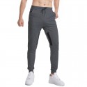 Amazon large size foreign trade men's casual pure color sports pants European and American fashion running fitness pants mobile pants