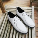 2020 spring new invisible leather shoes, four seasons new lace up casual shoes, men's fashion shoes