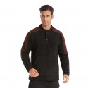 European and American large men's sweater autumn winter 2020 sport double side fleece round neck Pullover men's long sleeve sweater