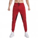 Amazon large size foreign trade men's casual pure color sports pants European and American fashion running fitness pants mobile pants