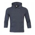 Spring and autumn men's Hooded Sweater Fleece Hoodie solid color blank sweater men's custom logo