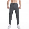 Amazon large size foreign trade men's casual pure color sports pants European and American fashion running fitness pants mobile pants