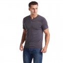 Cross border European and American fashion men's V-neck elastic breathable quick drying T-shirt in summer 2020