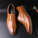 Junster 2020 classic British leather shoes formal business men's shoes men's leather shoes wedding shoes