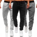 2019 new men's fitness pants men's solid large casual pants European and American sports pants