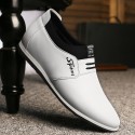 Inner height leisure shoes autumn 2020 New Style Men's shoes fashion sleeve men's shoes breathable leather shoes
