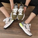 Summer ins color matching dissolving shoes men's jogging shoes with thick soles