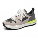 Summer ins color matching dissolving shoes men's jogging shoes with thick soles