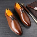 Junster 2020 four seasons classic comfortable overshoes men's shoes formal business men's shoes