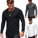 2020 spring summer autumn new men's cotton base shirt casual slim pleated raglan sleeve men's long sleeve T-shirt