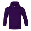 Spring and autumn men's Hooded Sweater Fleece Hoodie solid color blank sweater men's custom logo
