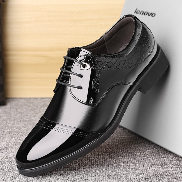 2020 autumn new men's shoes business dress lace up single shoes fashion men's shoes manufacturers direct one on behalf of hair