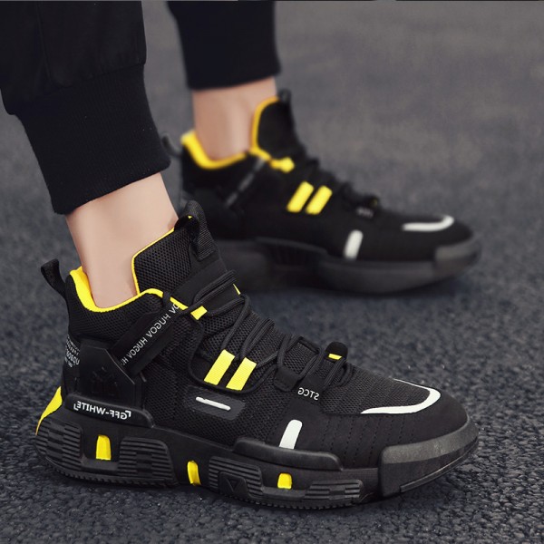 Men's shoes spring and autumn show style dad shoes fashion mesh shoes men's breathable sports shoes high top running shoes men's shoes