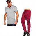Summer new men's Short Sleeve Polo Shirt Men's wear + leisure sports pants suit