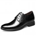 Junster men's shoes autumn new business dress men's inner high leather shoes men's 6cm British pointed wedding shoes